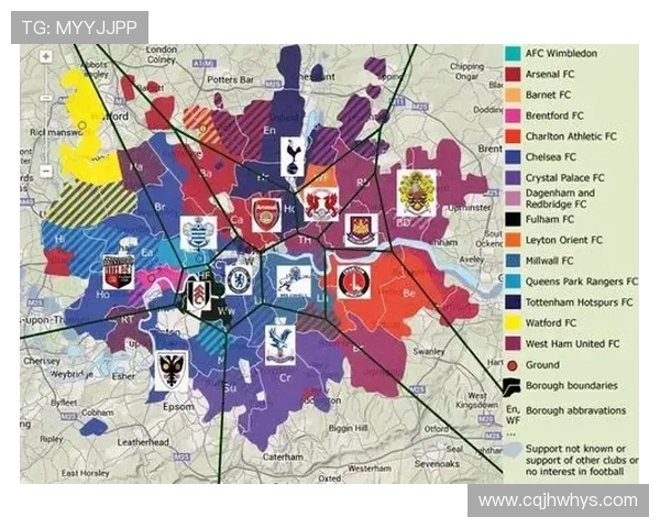 英超球队地理位置分布图解析